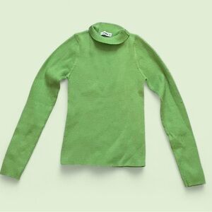 Green Turtleneck Sweater